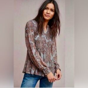 NWT Anthropologie Akron + Kin Adria Top